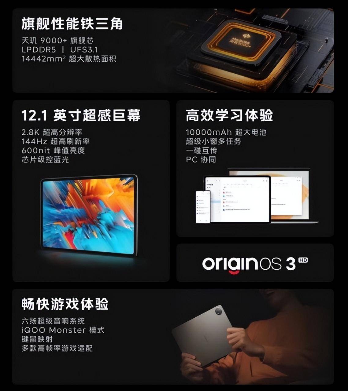 诺基亚全键盘手机:12.1英寸超感巨幕高能旗舰 iQOO Pad限时到手价2399元起-第2张图片-太平洋在线下载